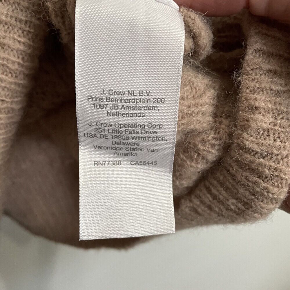 SOLD MADEWELL Mayfair Alpaca Blend Cable Knit Cardigan Sweater Tan Sz 3X Woman - Picture 9 of 9